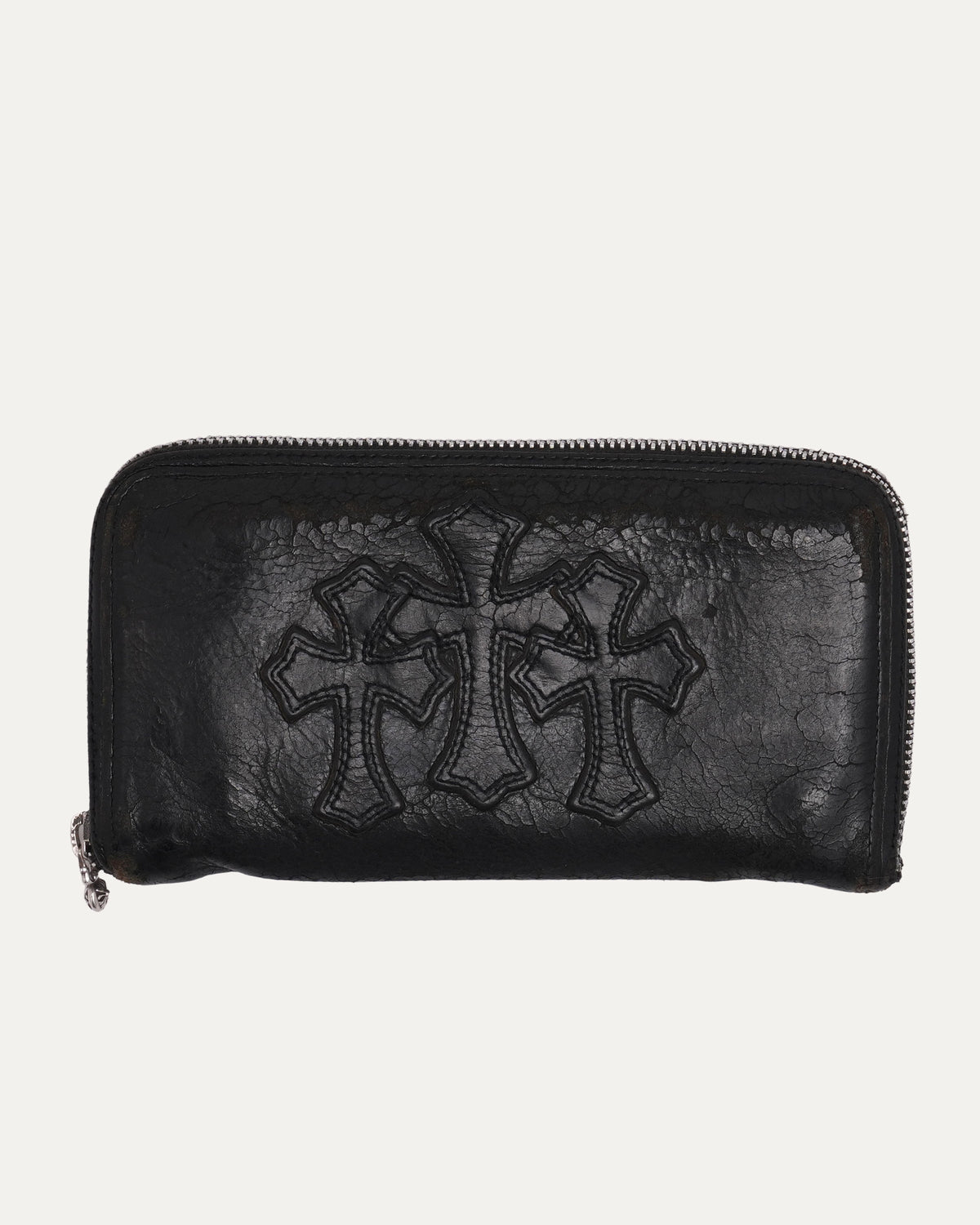 Cemetery Cross Patch Long Zip Wallet