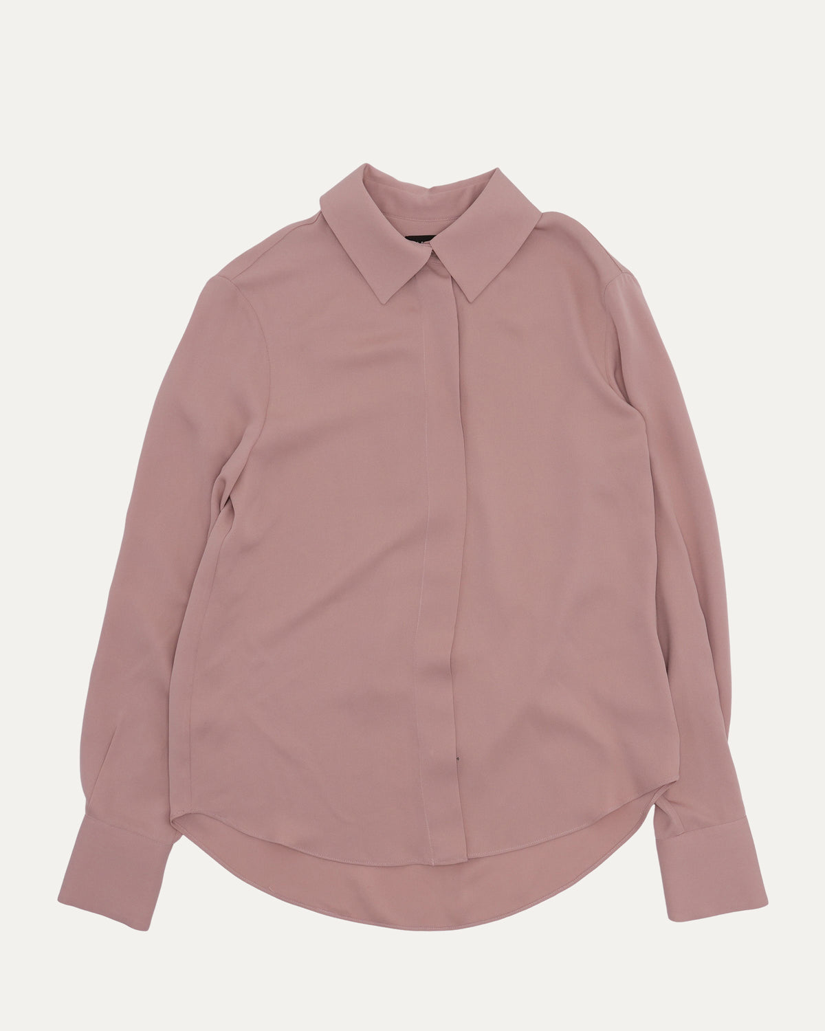 Silk Hidden Placket Shirt