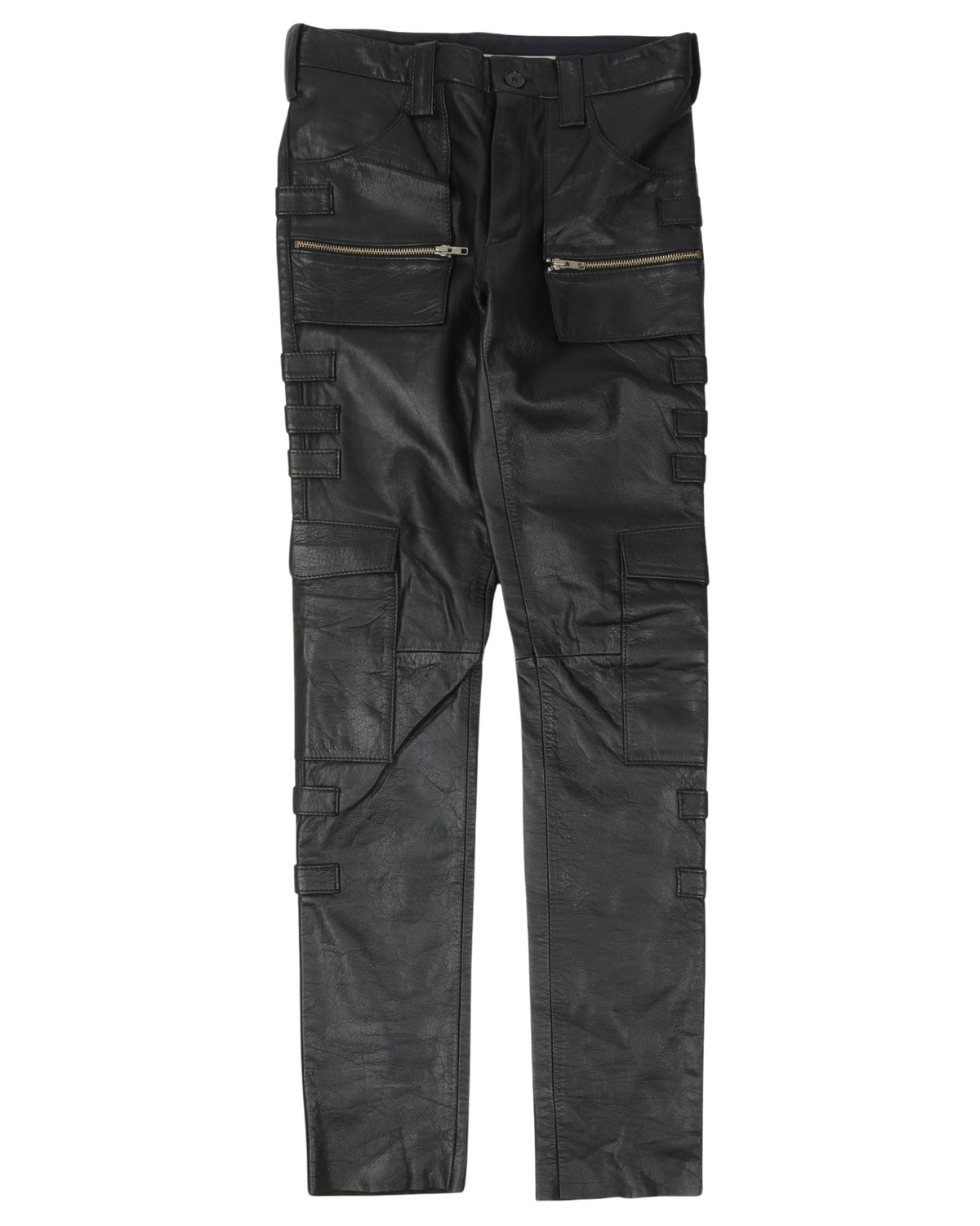 AW98 "Radioactivity" Leather Cargo Pants