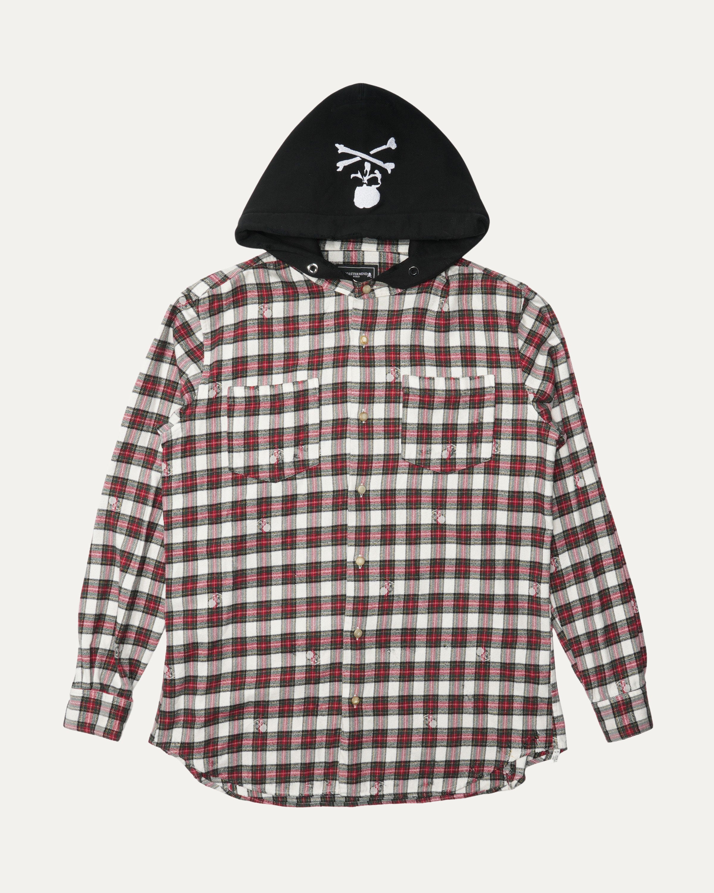 Hooded Flannel Shirt Jacket