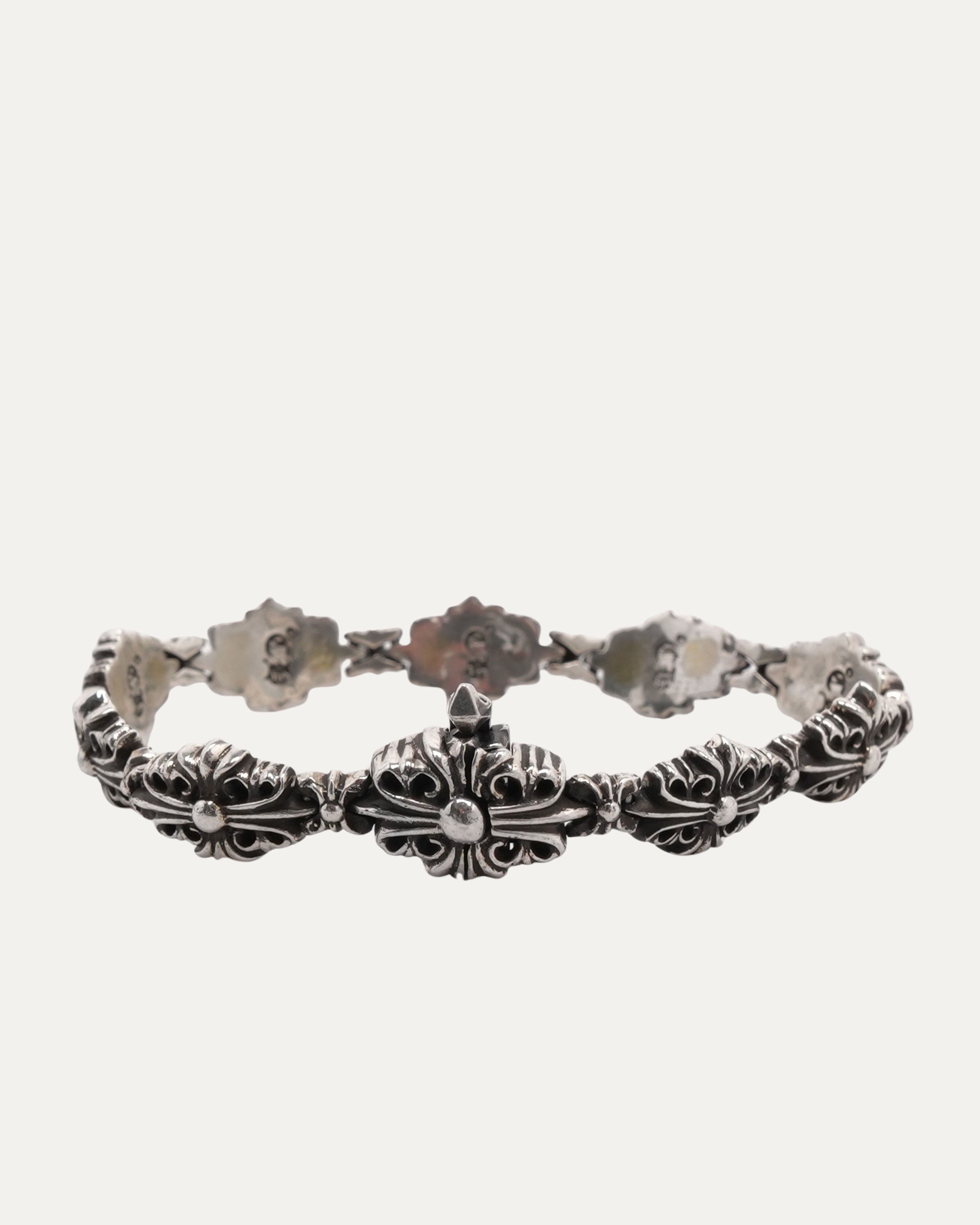Chrome Hearts Floral Cross Link Bracelet – Justin Reed