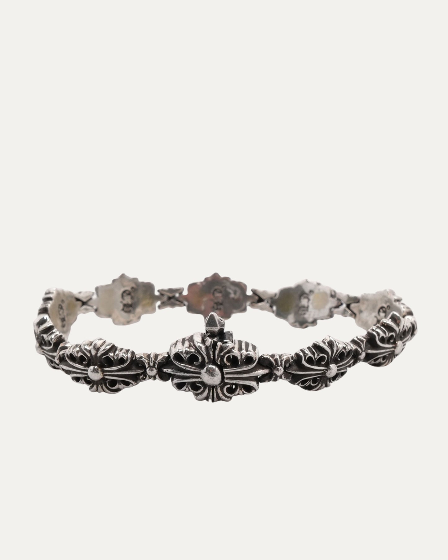Floral Cross Link Bracelet