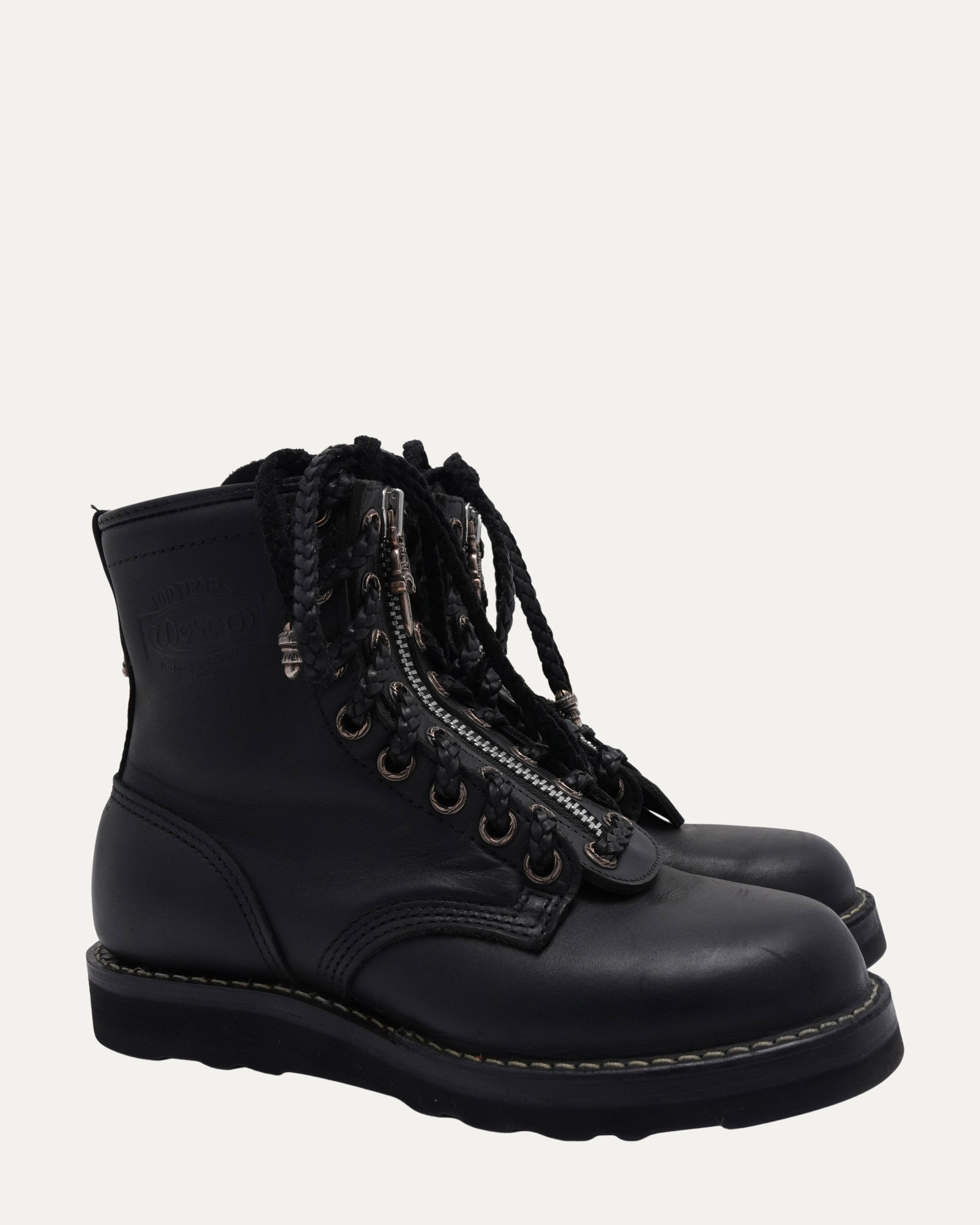 Chrome Hearts Wesco Fireman Front Zip Boots – Justin Reed