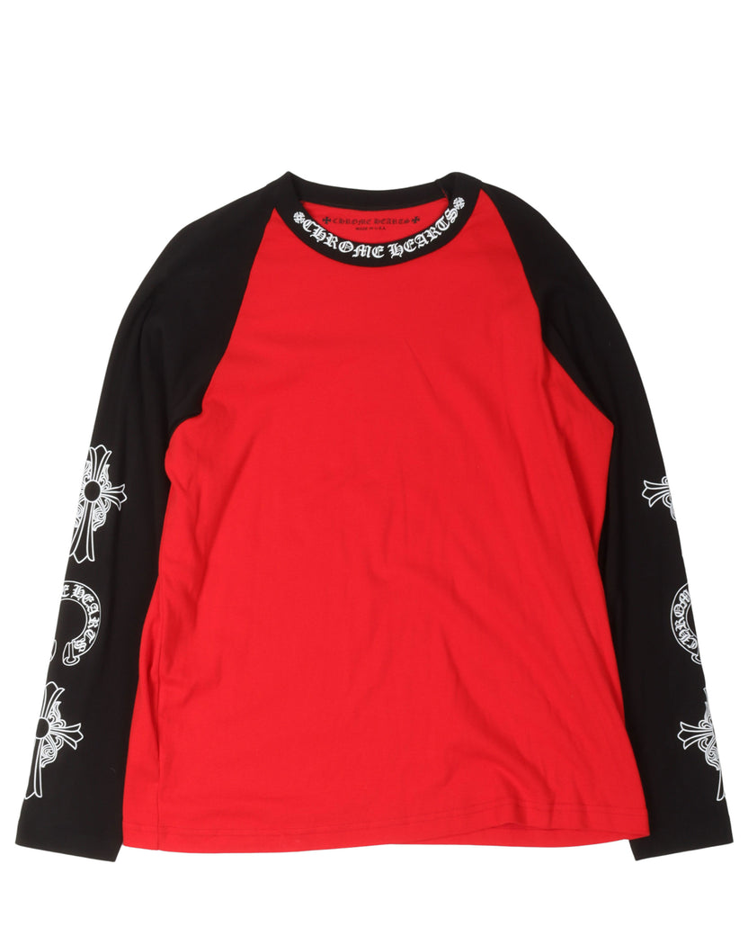 Raglan Neck Logo T-Shirt