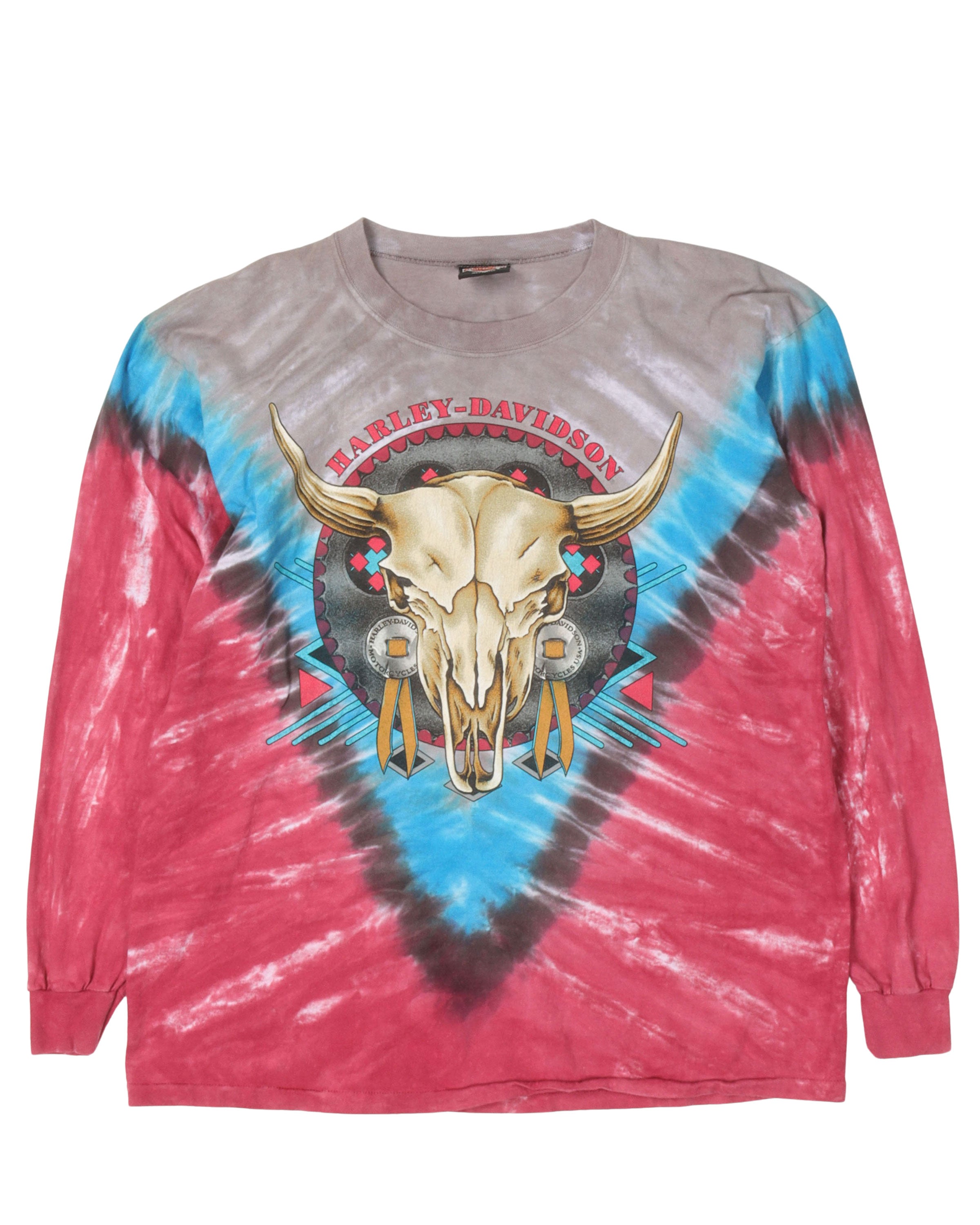 Harley Davidson Tie Dye Long Sleeve T-Shirt