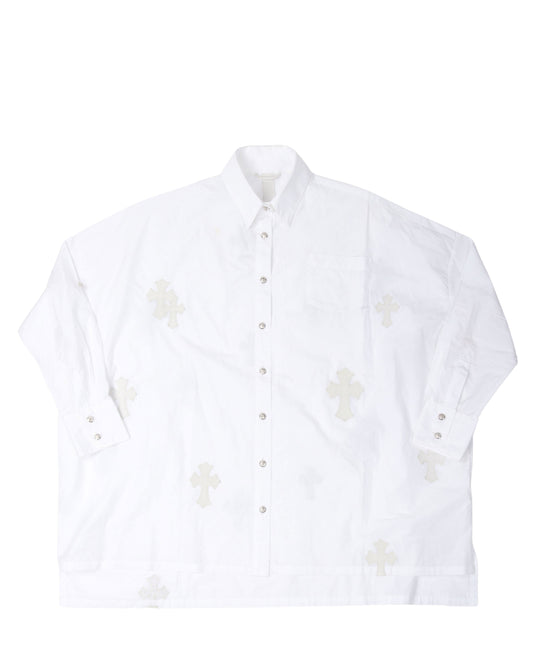 Oversized Cross Patch Shirt