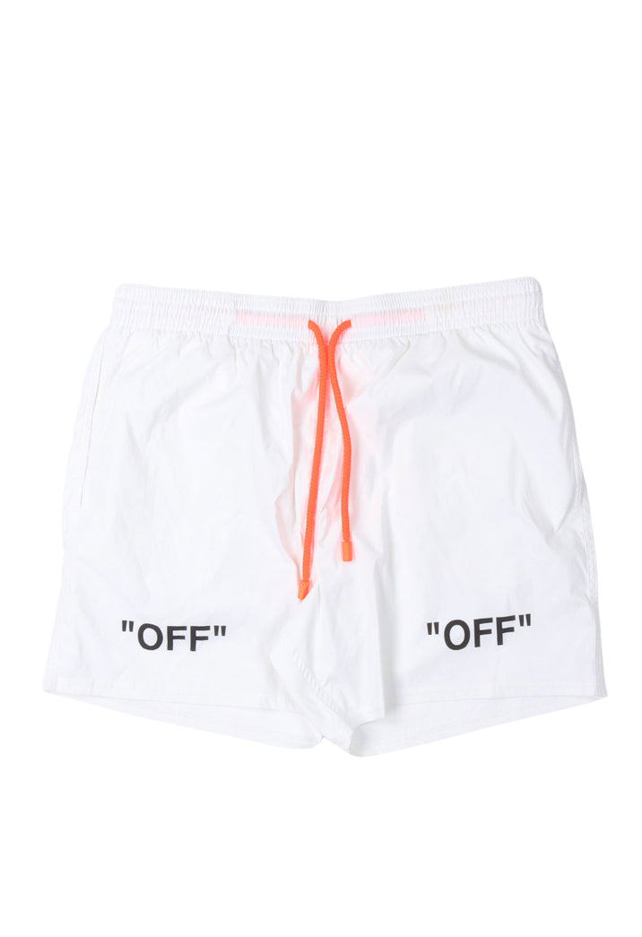 Diagonal Logo Swim Shorts