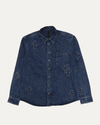 Denim Cross Patch Shirt