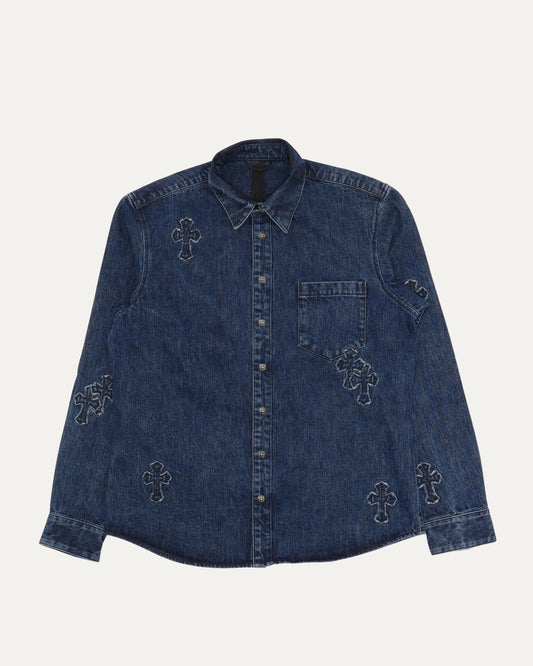 Denim Cross Patch Shirt