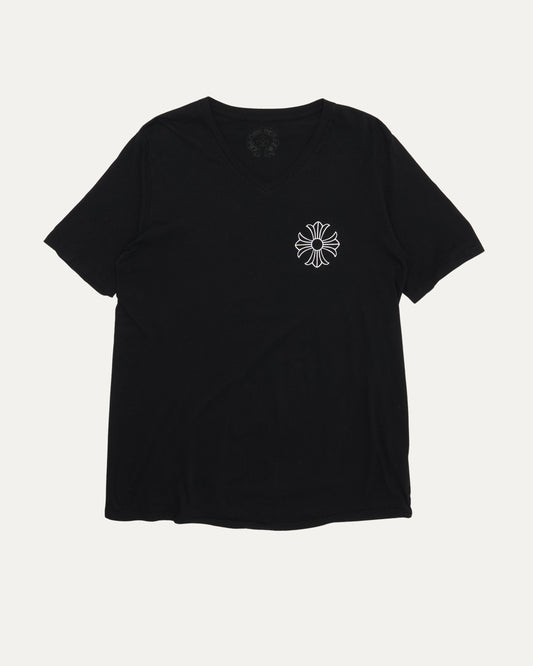 Plus Cross Logo V-Neck T-Shirt
