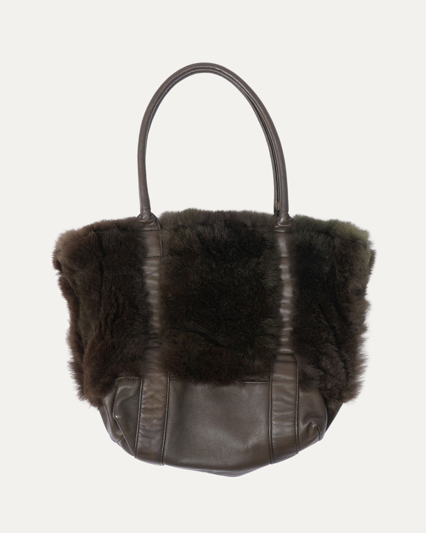 Fur and Leather Tote