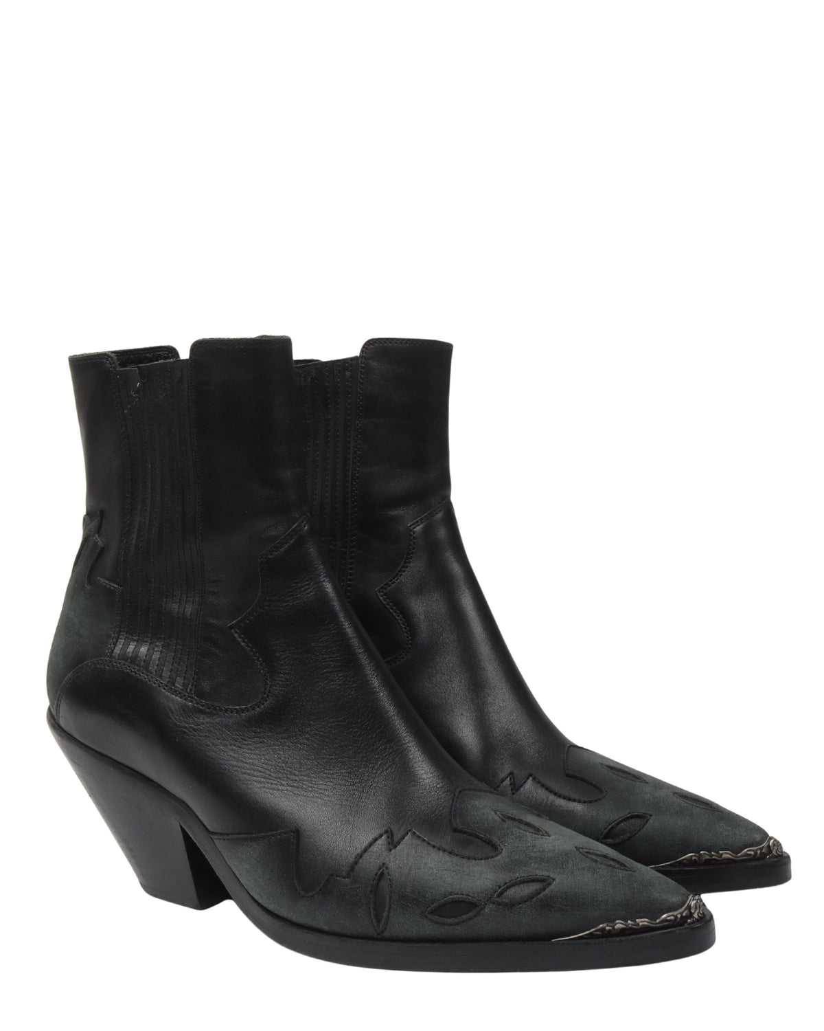 Metal Tip Midnight Cowboy Boots