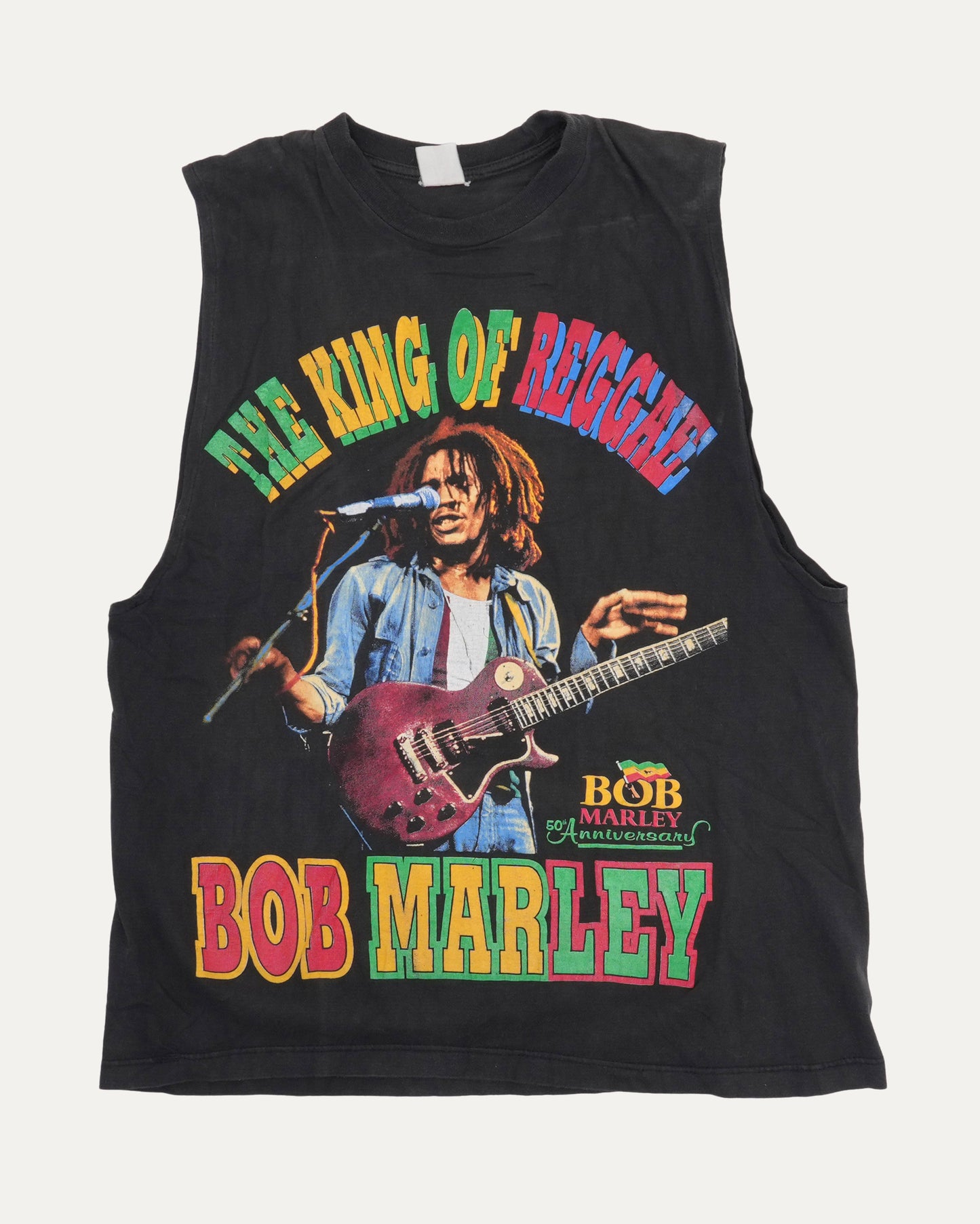 Bob Marley The King of Reggae Cut-Off T-Shirt