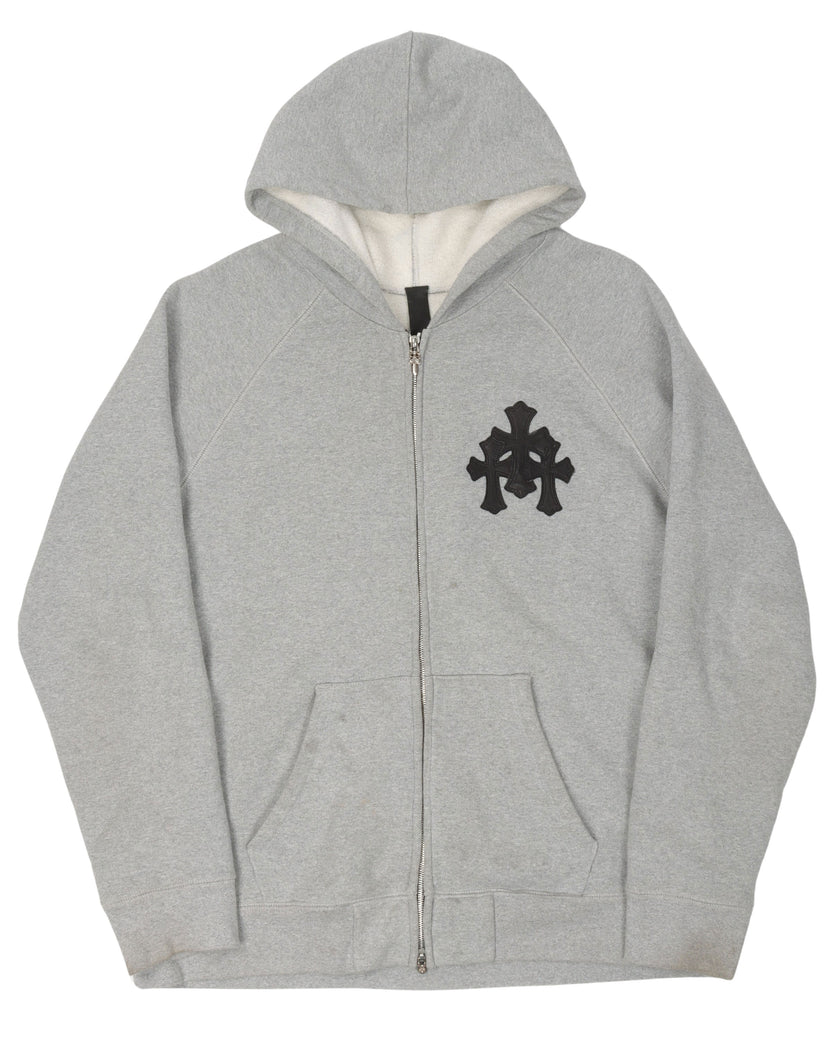 Cemetery Cross Zip-Up Hoodie