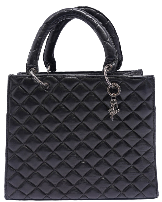 Quilted Leather Tote Bag