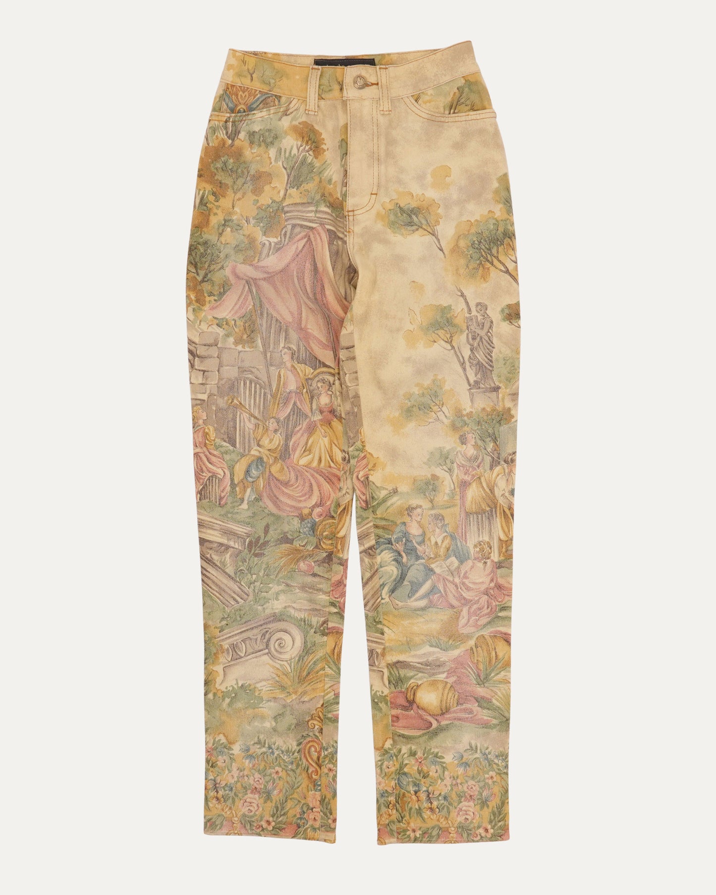 1990s Tapestry Print Jeans