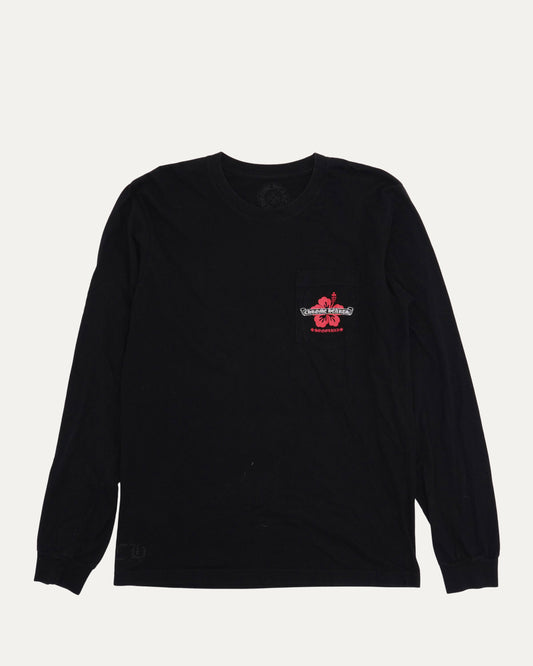 Honolulu Hibiscus Logo Long Sleeve Pocket T-Shirt