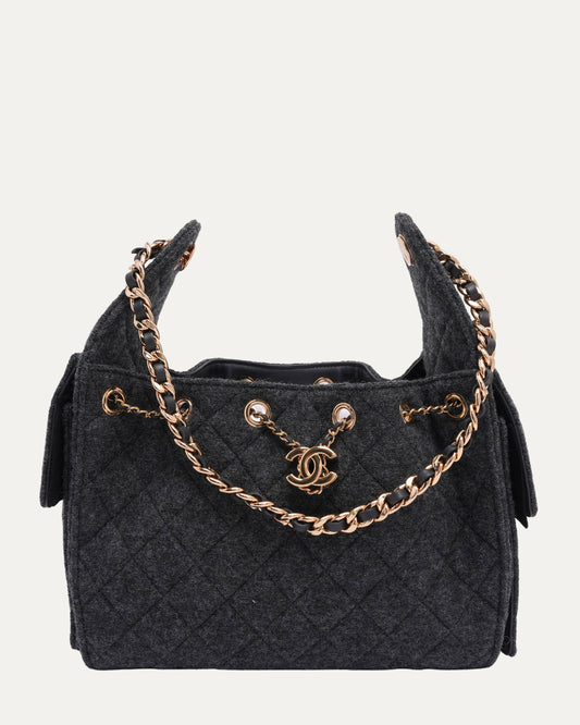 Felt Quilted Mini 25 Hobo Bag