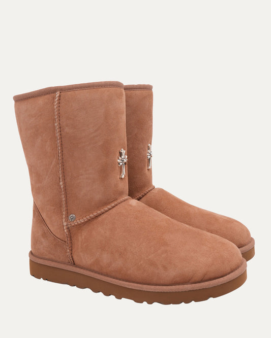 Cross Embellished Ugg Boots