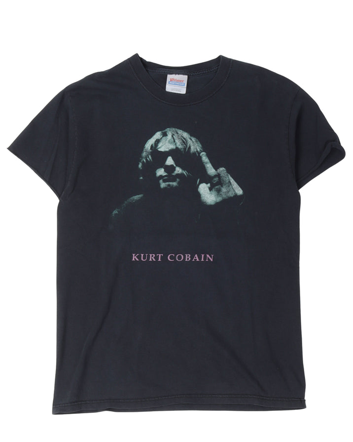 Kurt Cobain Middle Finger T-Shirt