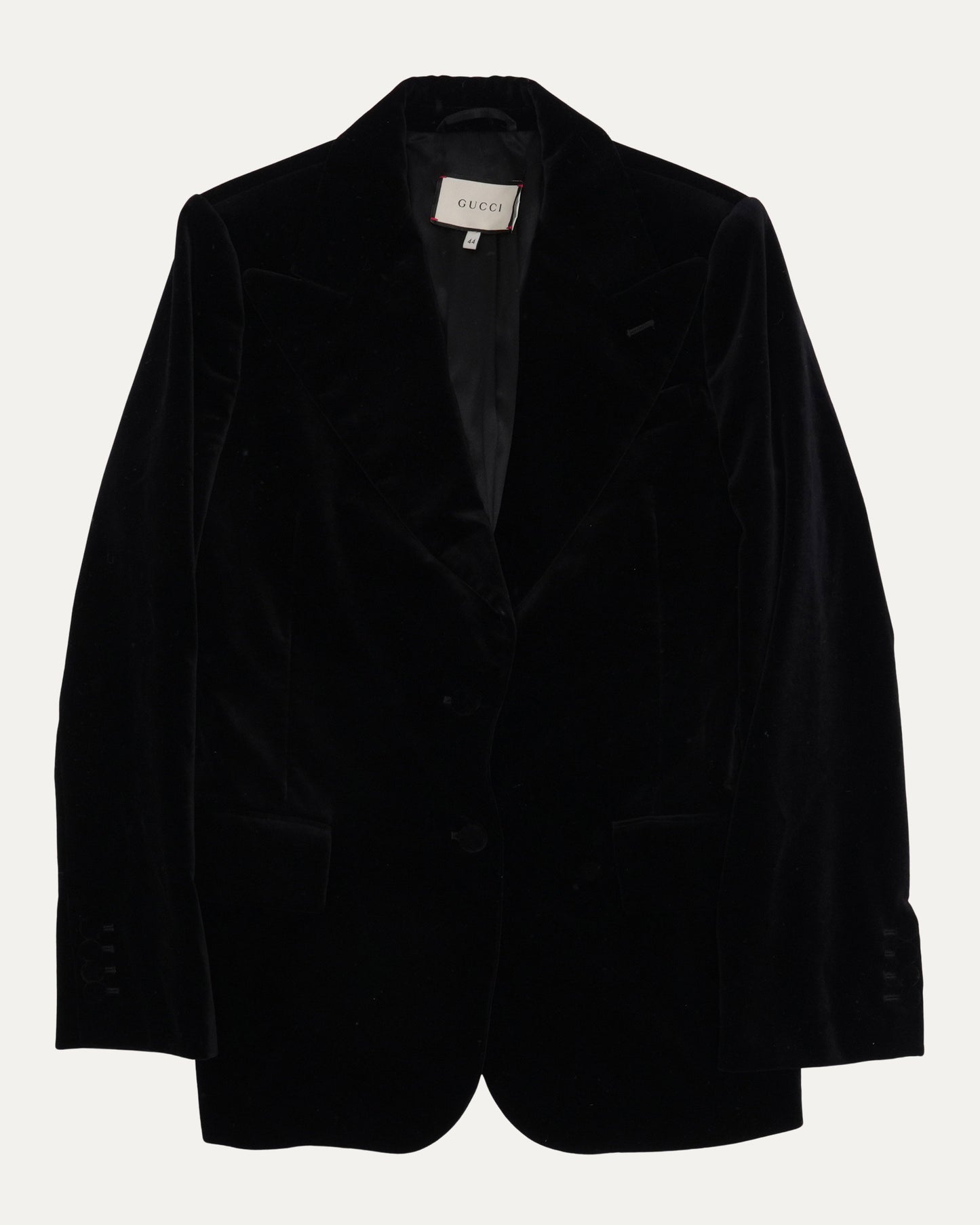 Velvet One Button Blazer