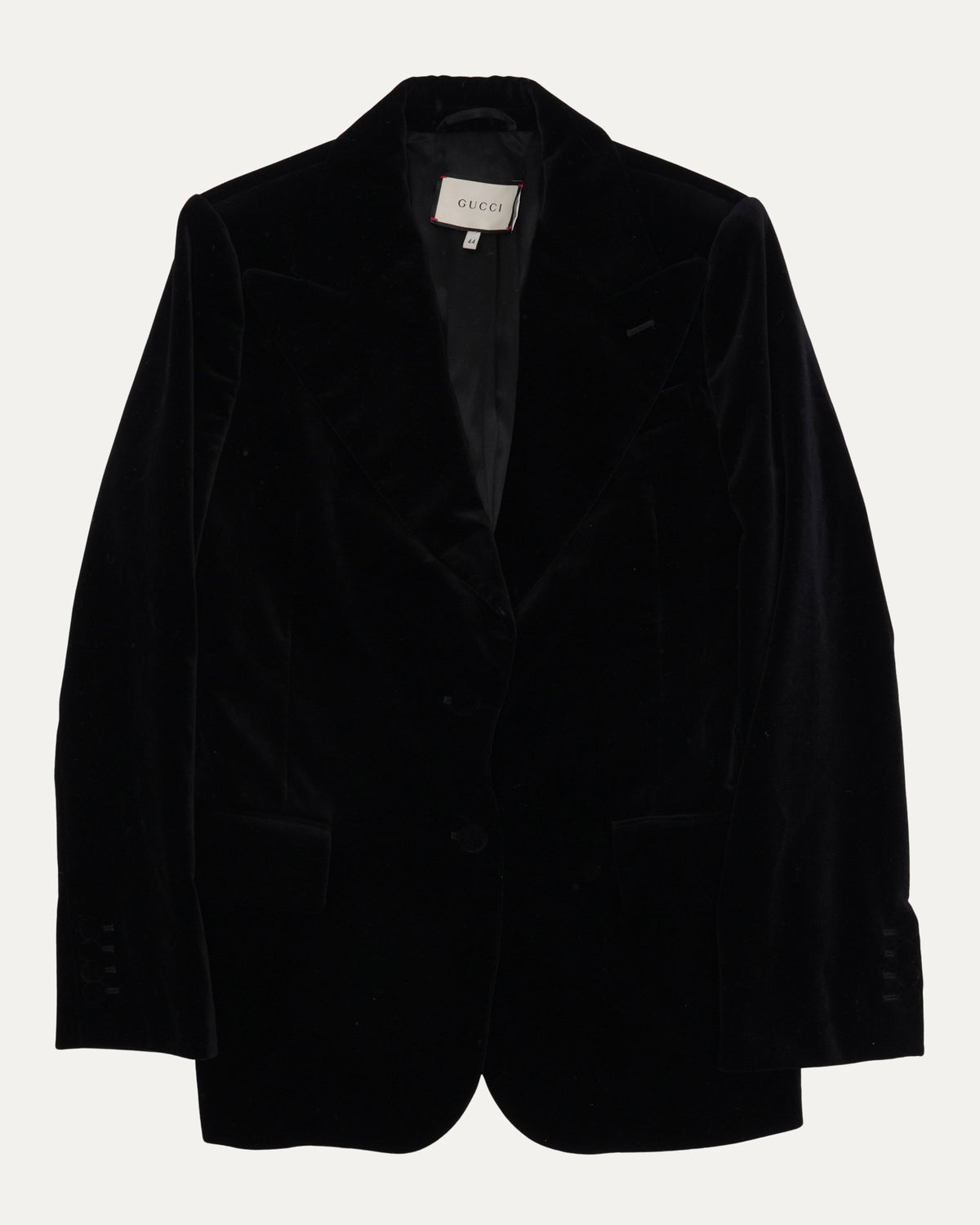 Velvet One Button Blazer