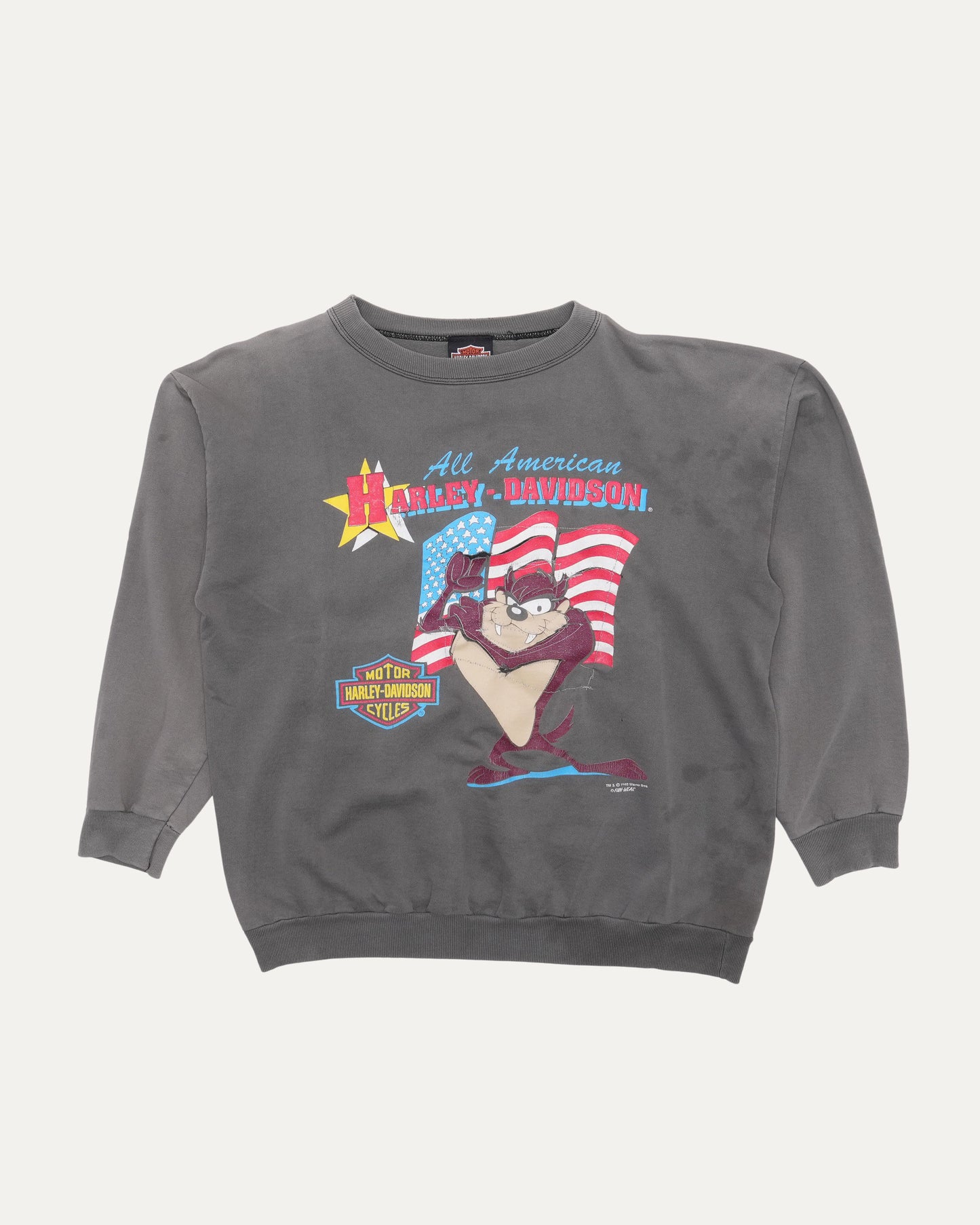 Harley Davidson Taz 1993 Crewneck Sweatshirt
