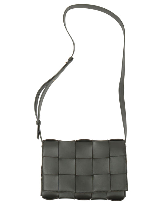 Intrecciato Leather Cassette Bag