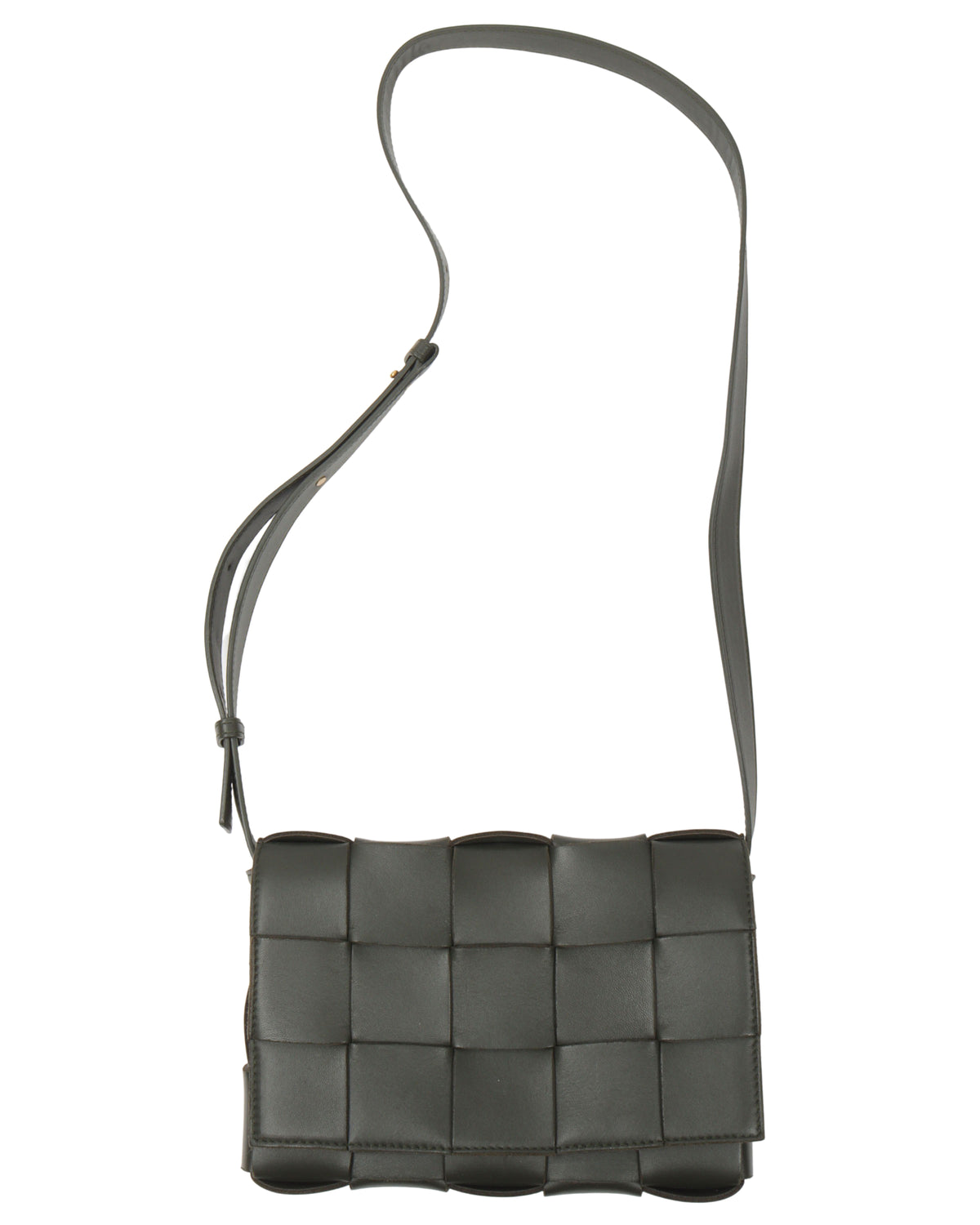 Intrecciato Leather Cassette Bag