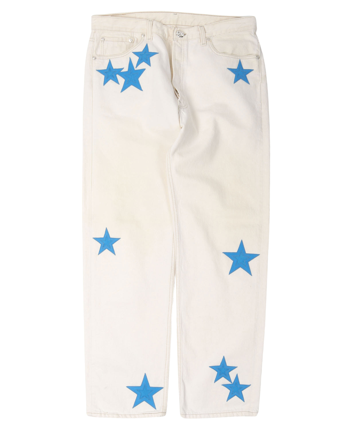 Levi's Suede and Leather Star Patch Jeans