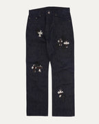 Cross Patch Raw Selvedge Jeans