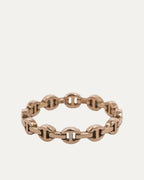 Gold Micro Dame Tri Link Ring