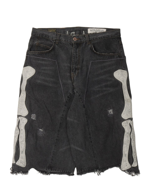 Kapital Skeleton Denim Shorts – Justin Reed