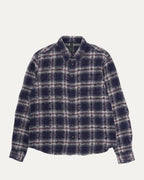 Monogram Cross Patch Loose Ends Flannel Shirt