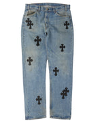 Levi's Zipper Fly Cross Patch Jeans
