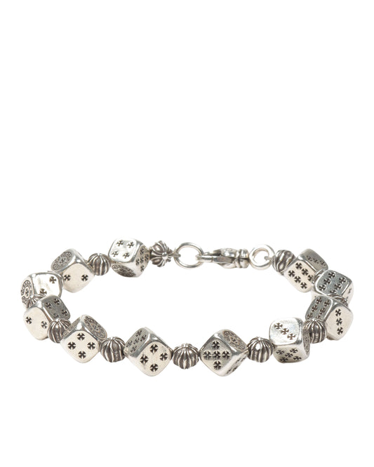 Silver Dice Bracelet