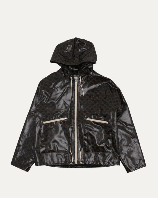 Coated Triomphe Monogram Hooded Jacket