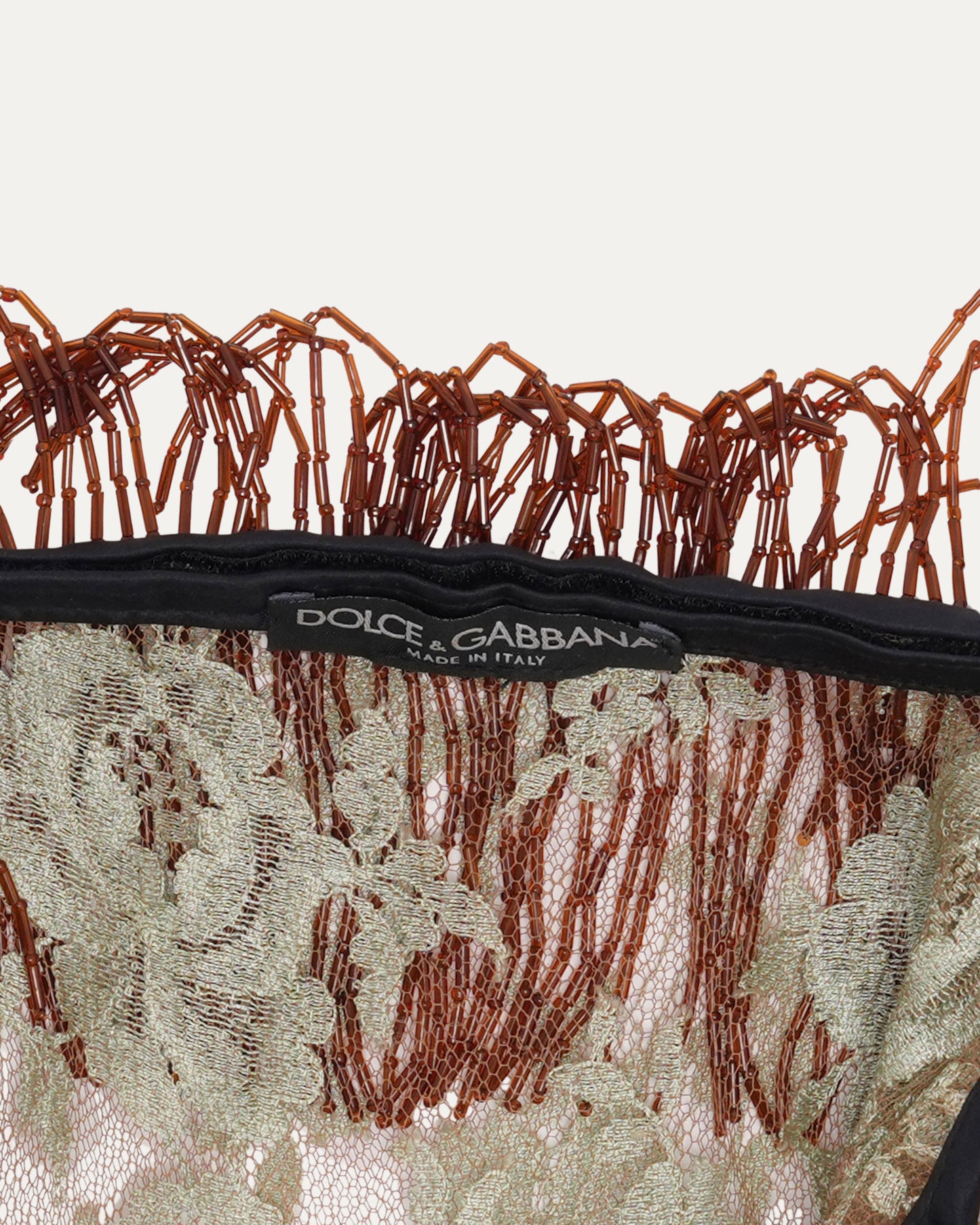 SS 2000 Runway Beaded Lace Top