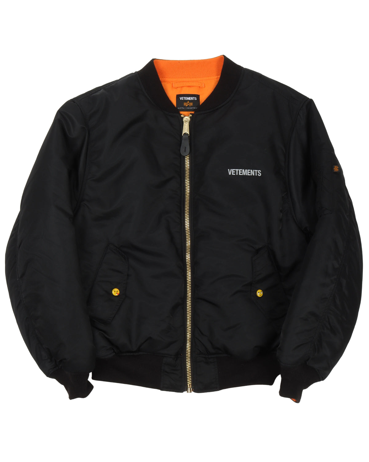 Emoji Button Bomber Jacket