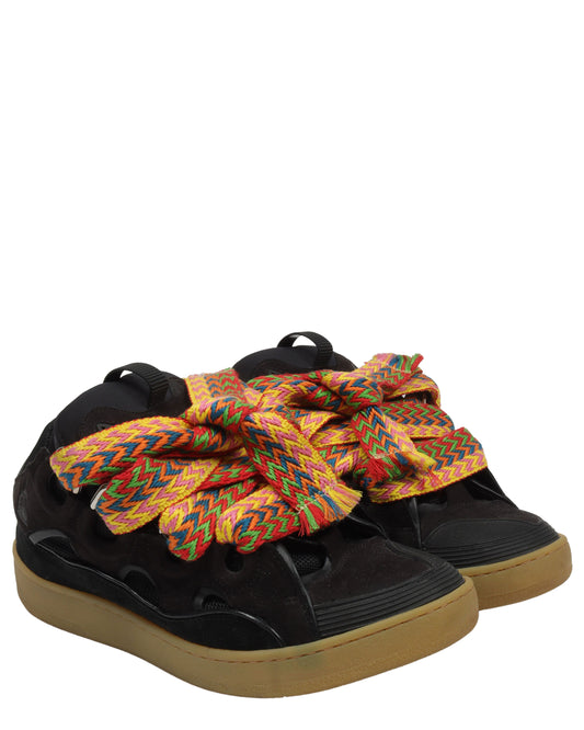 Leather Curb Sneaker
