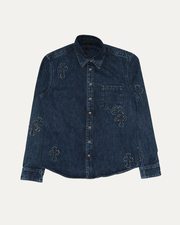 Denim Cross Patch Shirt