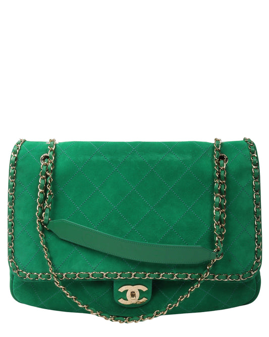 Pharrell Suede Lambskin XXL Flap Bag