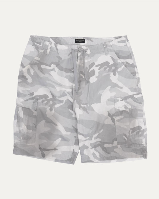 Snow Camo Cargo Shorts