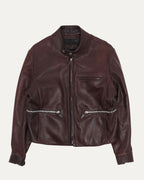 Leather Cafe Racer Jacket