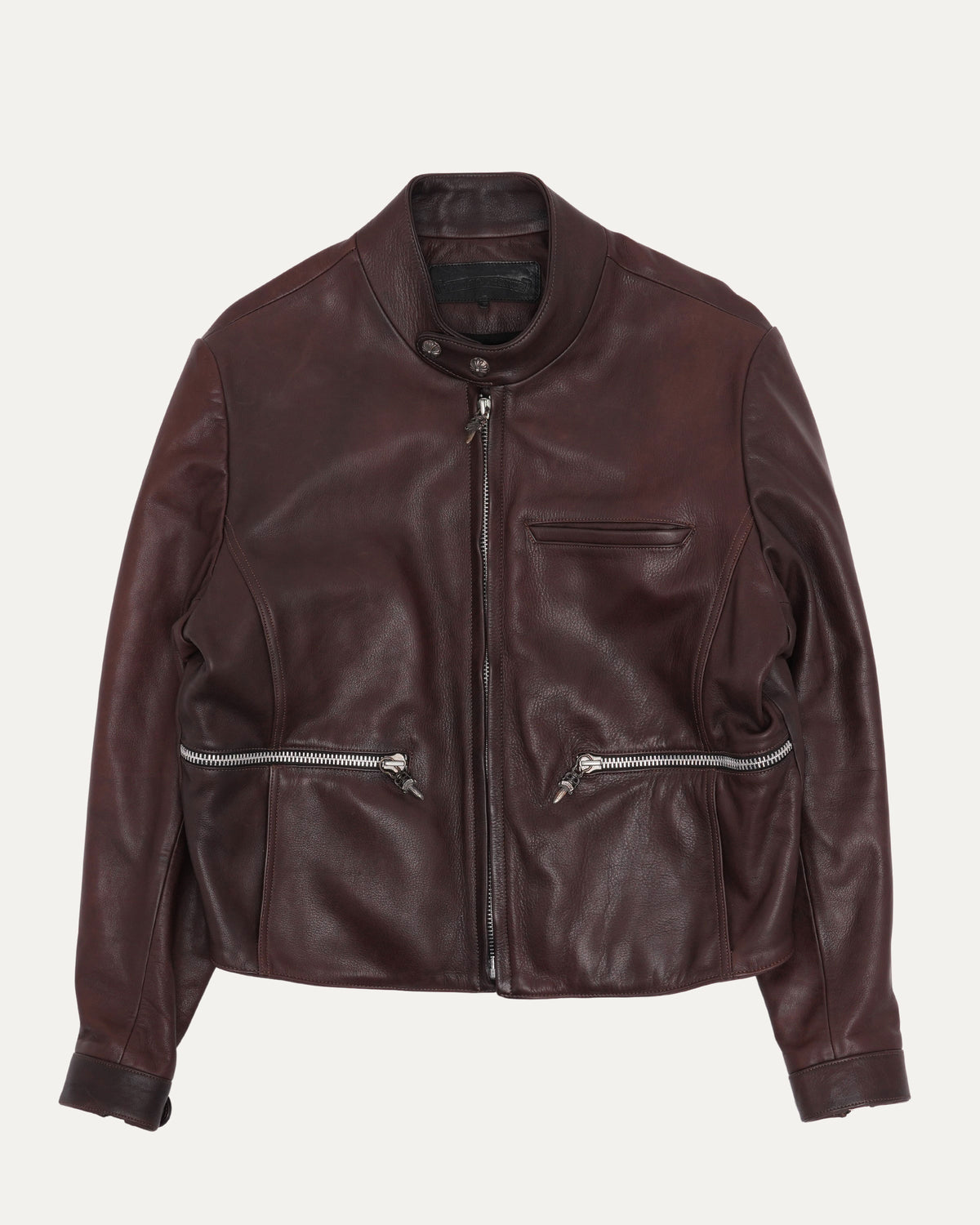 Leather Cafe Racer Jacket