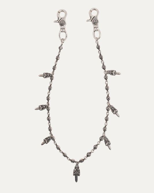 Dagger Cross Ball Wallet Chain
