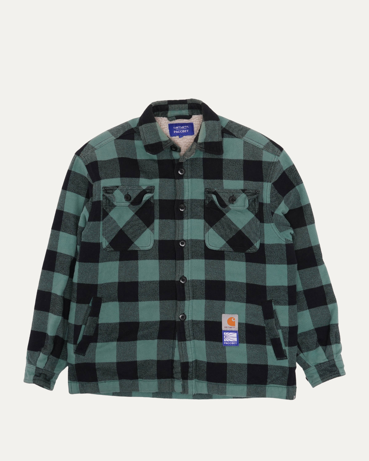 PACCBET Carhartt WIP Sherpa Lined Flannel Shirt Jacket