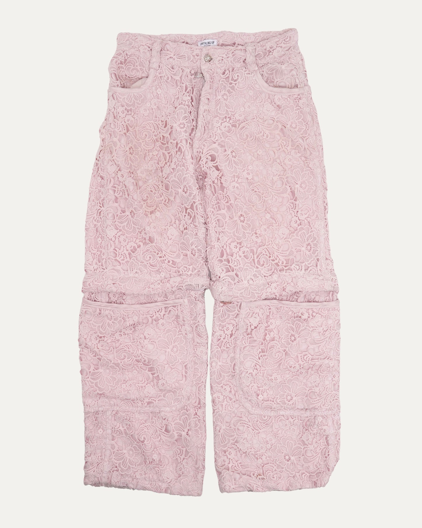 Lace Covered Cargo Convertible Pants