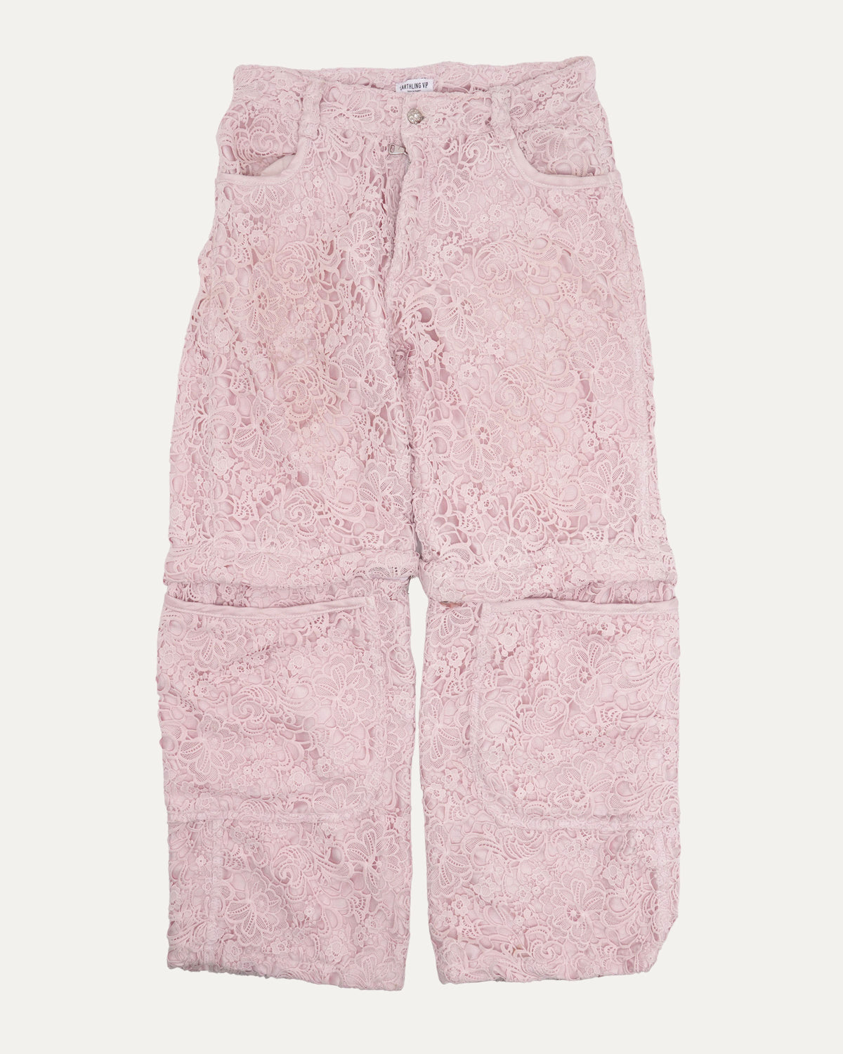 Lace Covered Cargo Convertible Pants