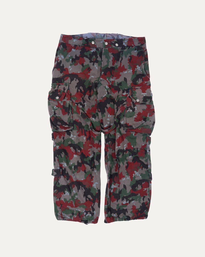 Over-Dyed Camouflage Cargo Pants